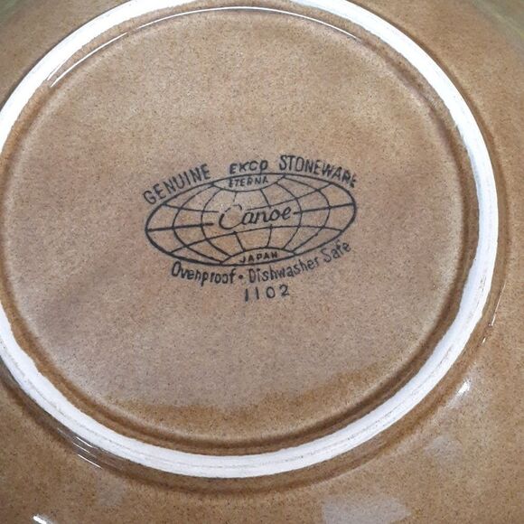 VTG 9 pc HEARTHSIDE Stoneware Dinnerware  BAROGUE Japan  Handpainted - Picture 9 of 10